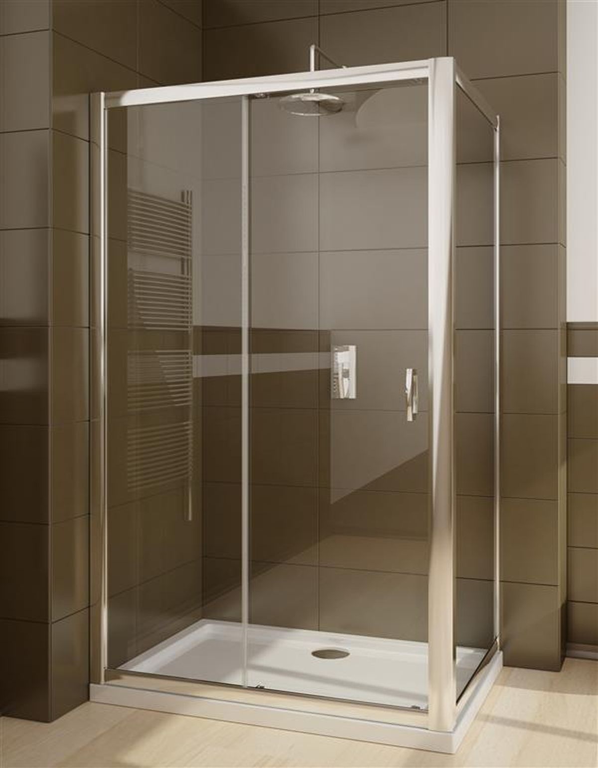 Radaway Premium Plus DWJ+S drzwi prysznicowe 115 cm chrom/szkło przezroczyste 33306-01-01N