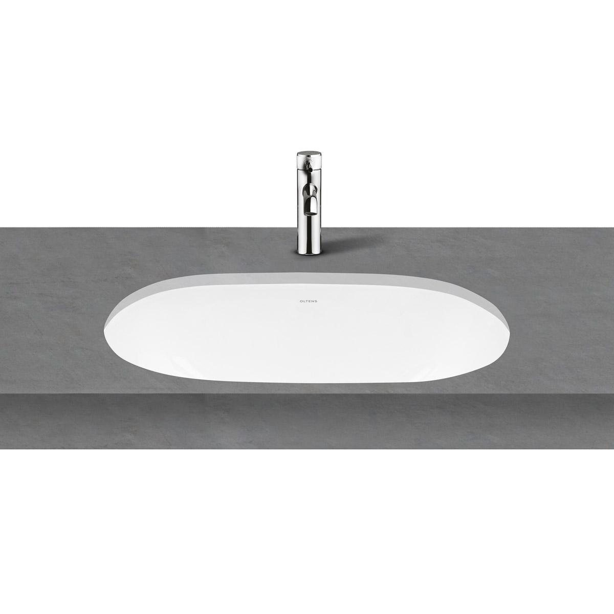 Oltens Gapa umywalka 56x41 cm podblatowa owalna biała 40104000 - Wysyłka w 24h