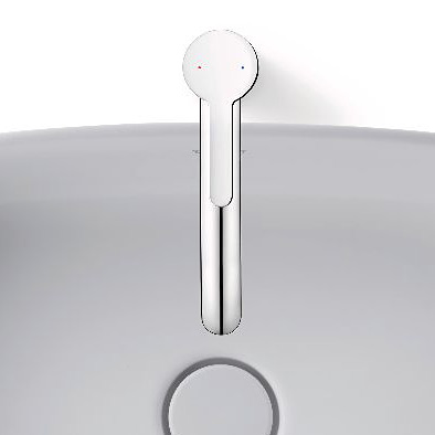 Duravit C.1 bateria umywalkowa stojąca L chrom C11030001010