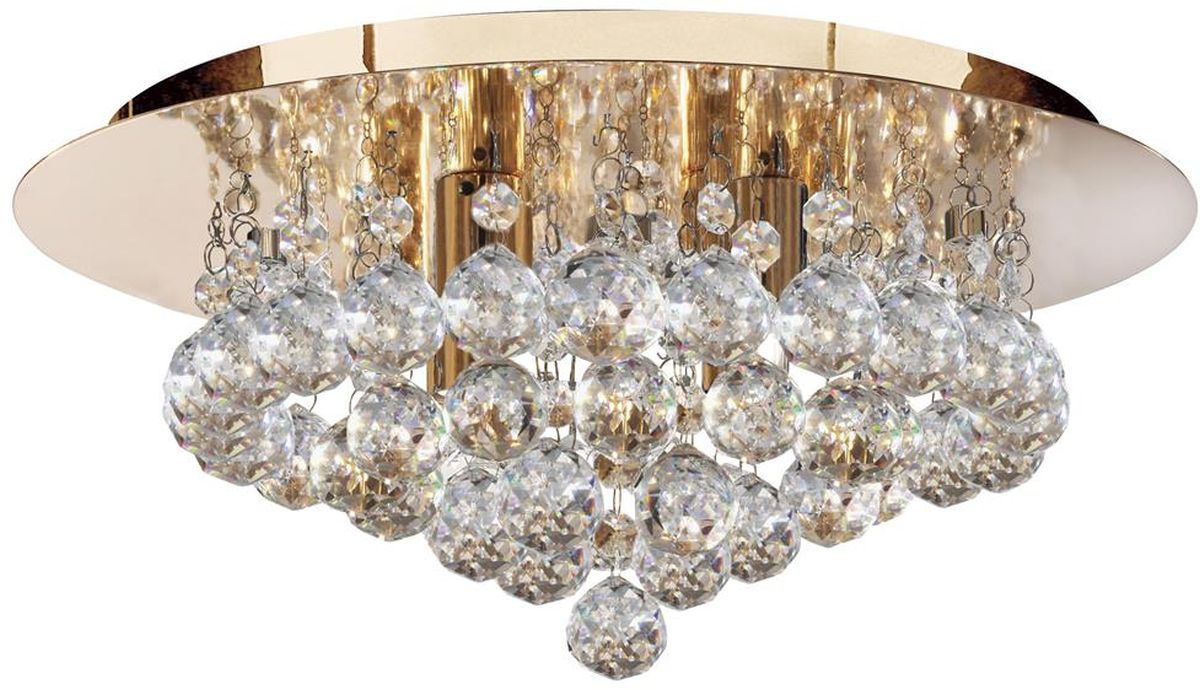 Darmowa Dostawa - Lampa podsufitowa 4x33 W kryształ Searchlight Hanna 34044GO