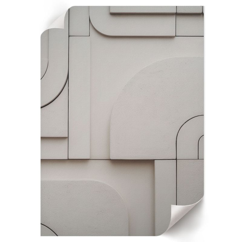 Plakat Do Salonu ArtPrintCave 29,7x42 cm Geometria minimalizm Soft Structure 1 szt.