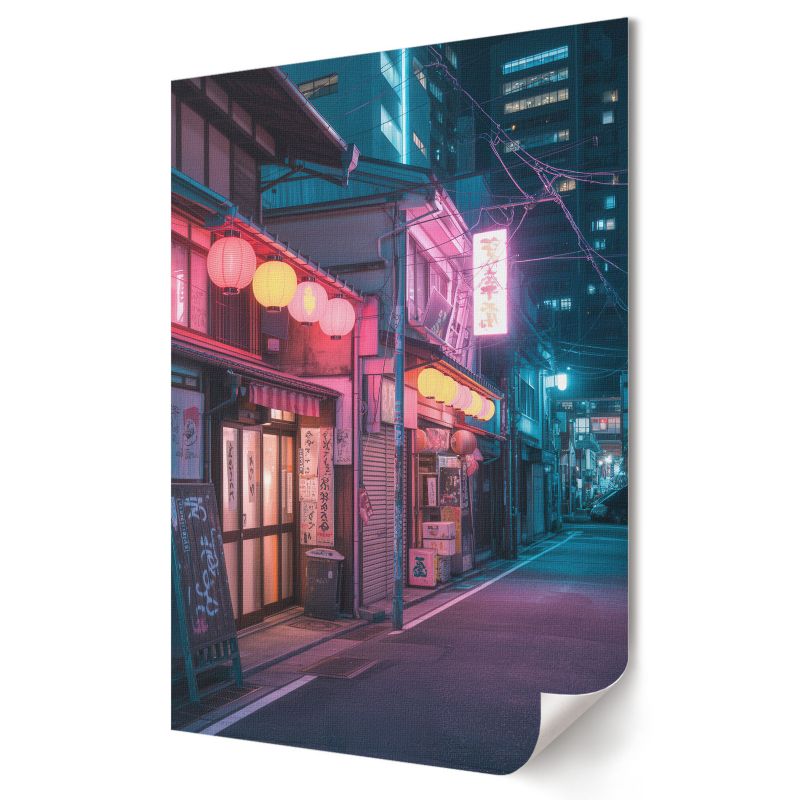 Plakat canvas Wallfluent Format A4 Nocne miasto Artysta Front 1 szt.