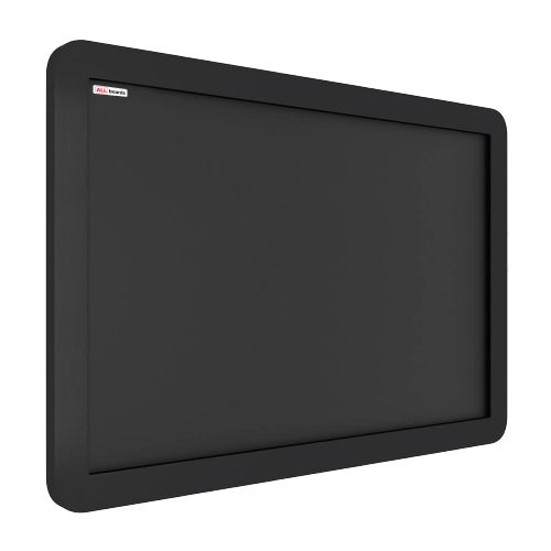 Tablica kredowa czarna ALLboards 90x60 cm rama drewniana smartphone czarna 1 szt.