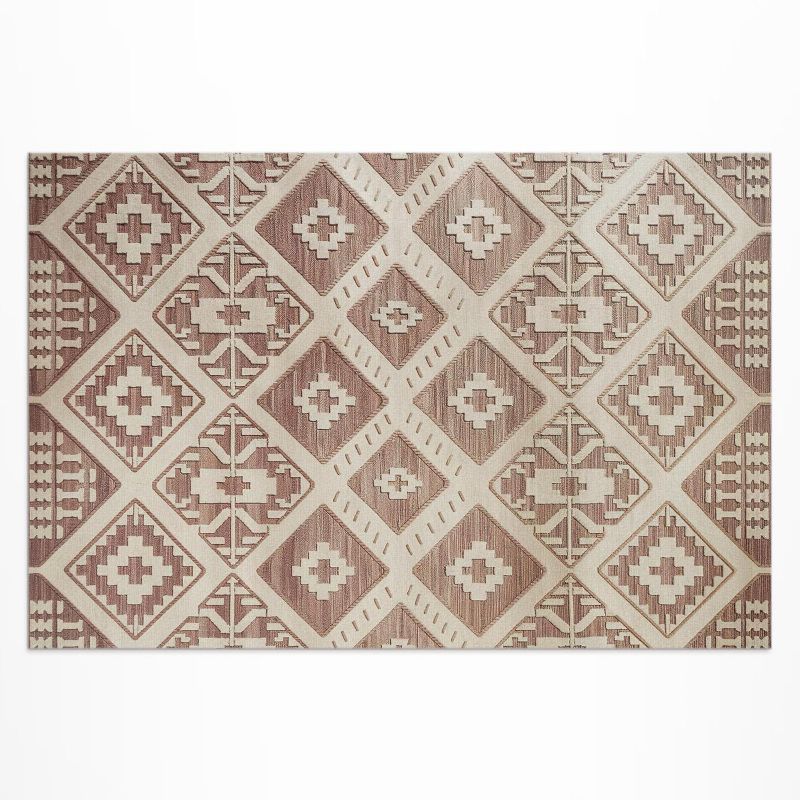 Dywan Winylowy Z Nadrukiem Wallfluent 120x180 cm Geometryczne kompozycje w stylu azteckim 1 szt.