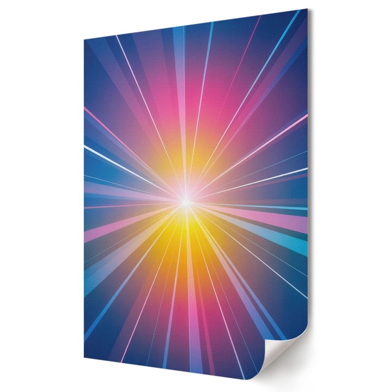Plakat canvas Wallfluent Format A1 Kolorowa energia Artysta Issa0 1 szt.