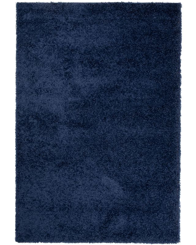 Chodnik do przedpokoju, korytarza 120x170cm Unito Blu Mazovia - Shaggy, puszysty, wysokie runo, granatowy, 1szt.