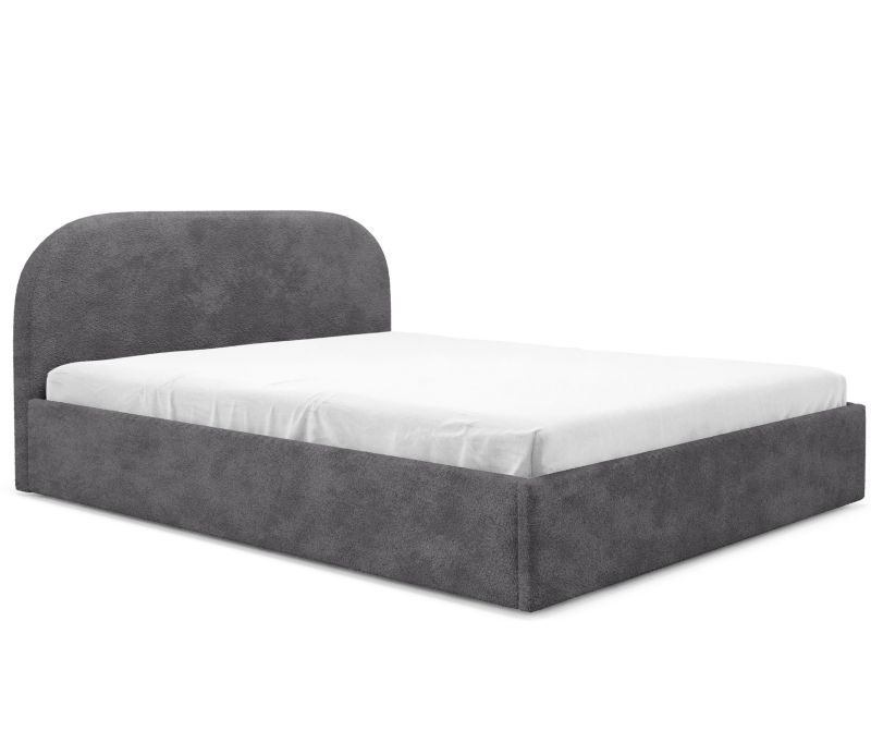 Łóżko MOON Sofello 140x200 boucle metalowy stelaż pojemnik Quelle 92 1 szt