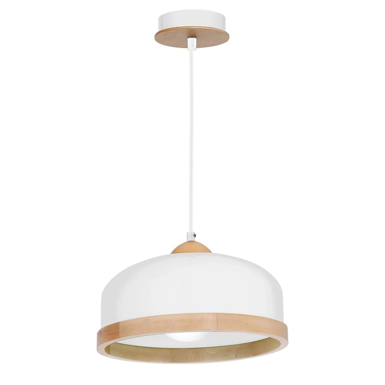 MiLAGRO Lampa wisząca Studio 1x15W LED E27 śr. 32 cm biała