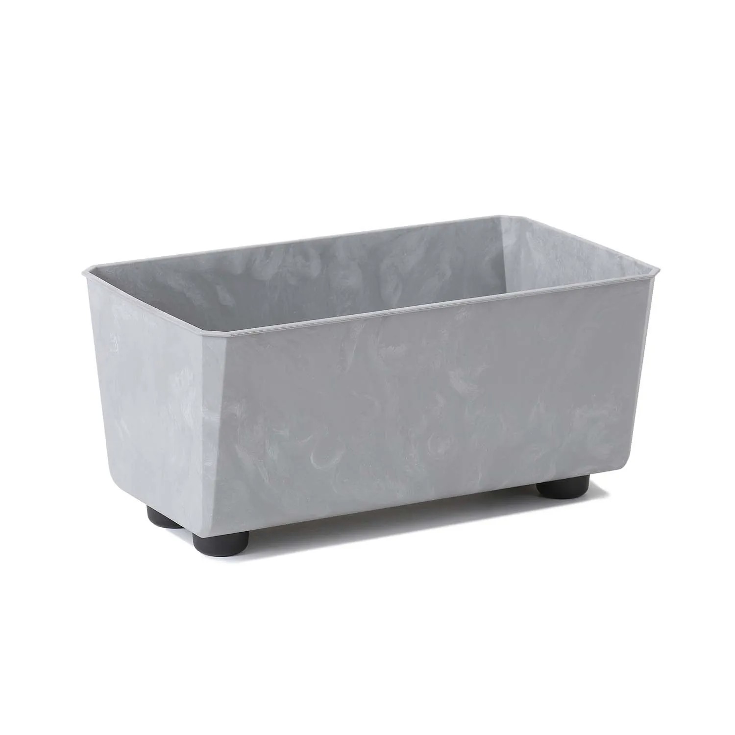 Skrzynka Saga szara beton recycled - 28,5 x 17 cm