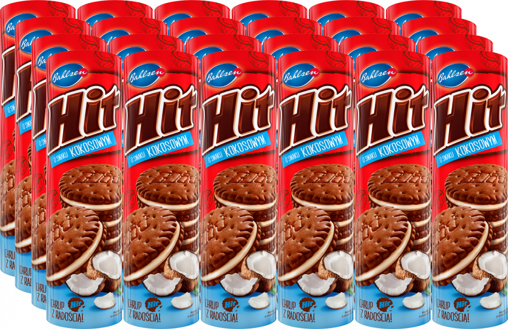 24x Ciastka Hit, kokosowy, 220g