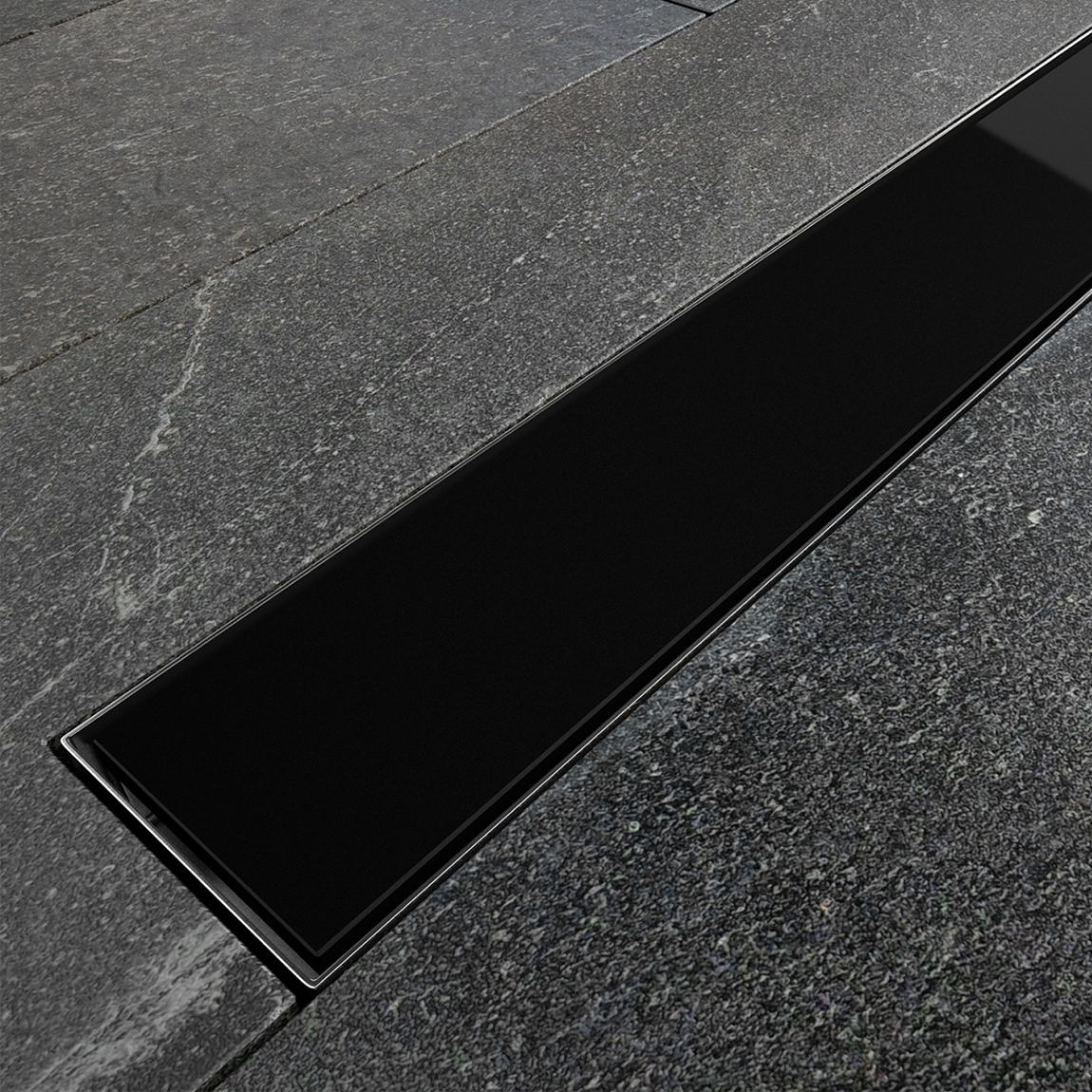 Besco Virgo Black odpływ prysznicowy 60 cm czarny OL-60-VBL