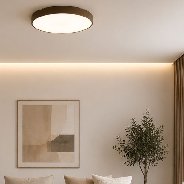 TK Lighting Velis plafon 1x40 W biały-brązowy 18289