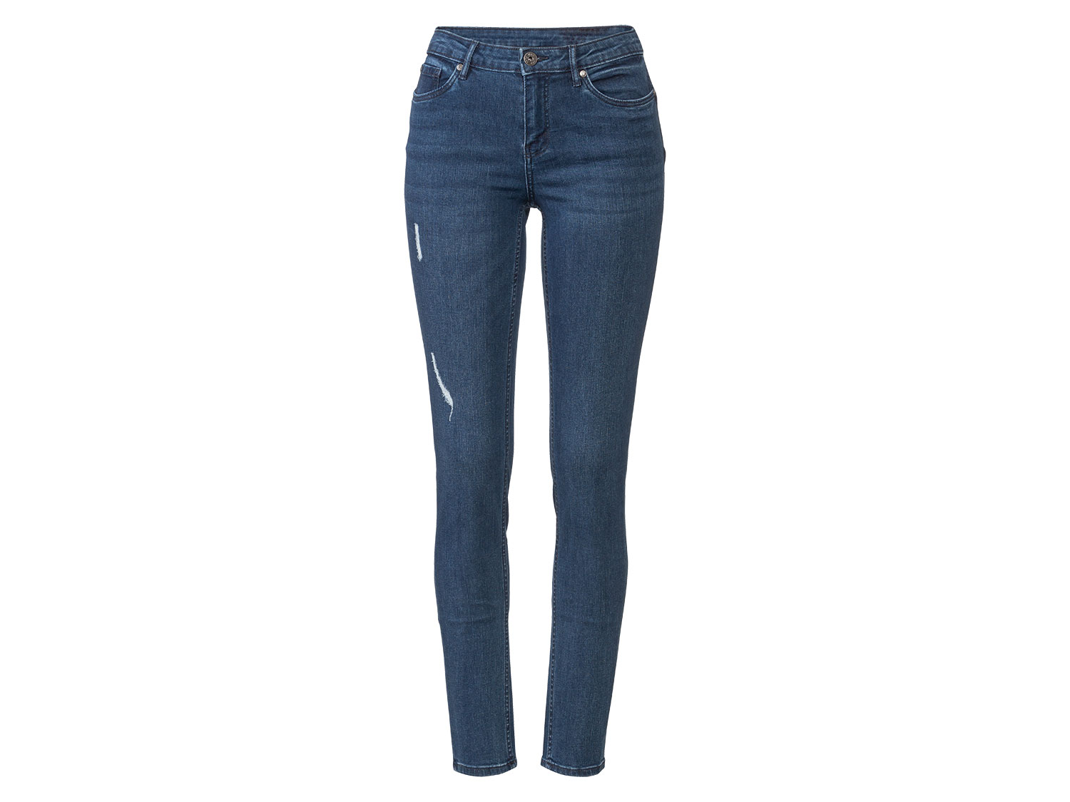 Esmara Jeansy damskie super skinny fit push-up Niebieski, 36