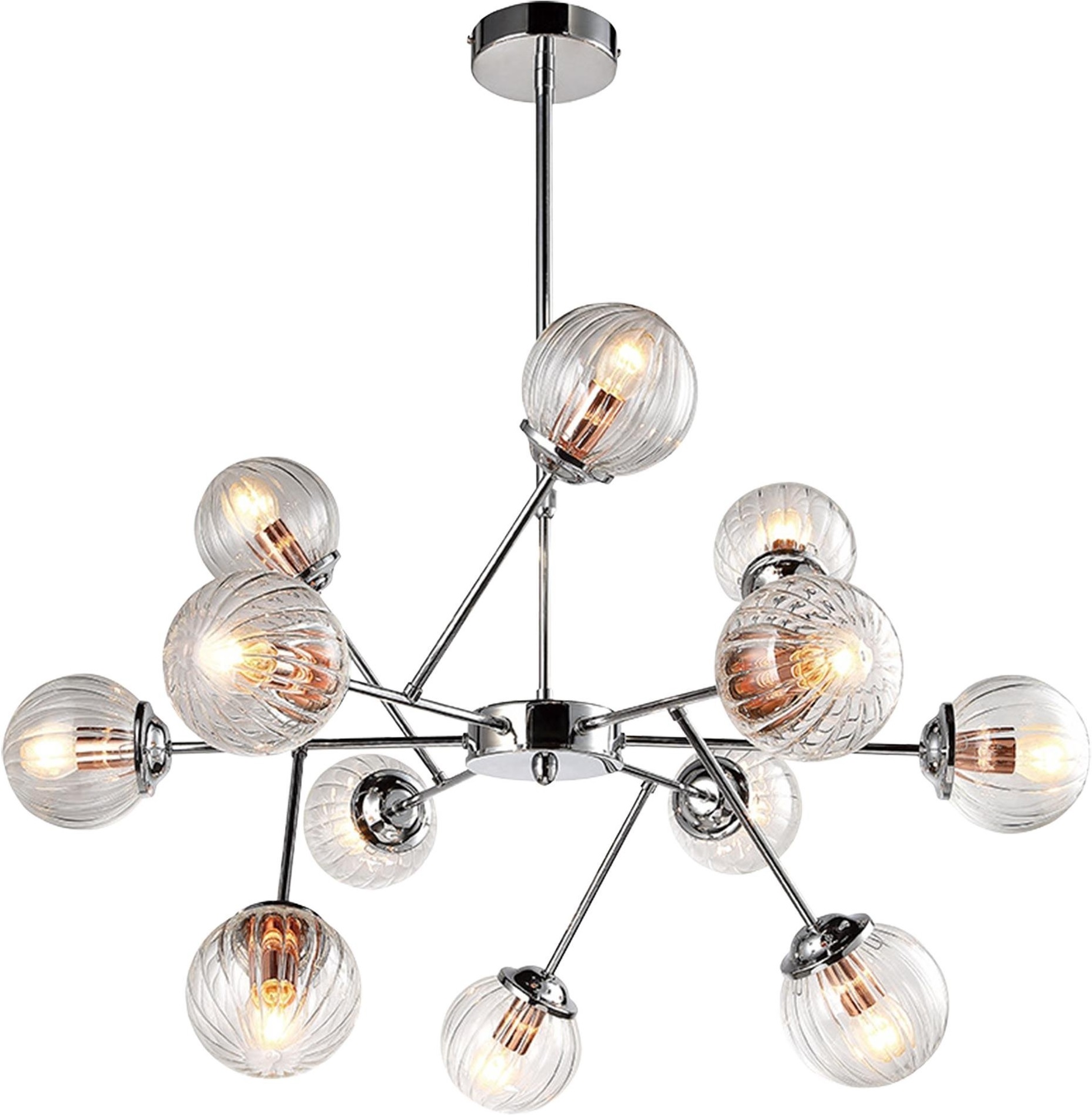 Darmowa Dostawa - Lampa podsufitowa powyżej 6x40 W chrom Candellux Best 3064806
