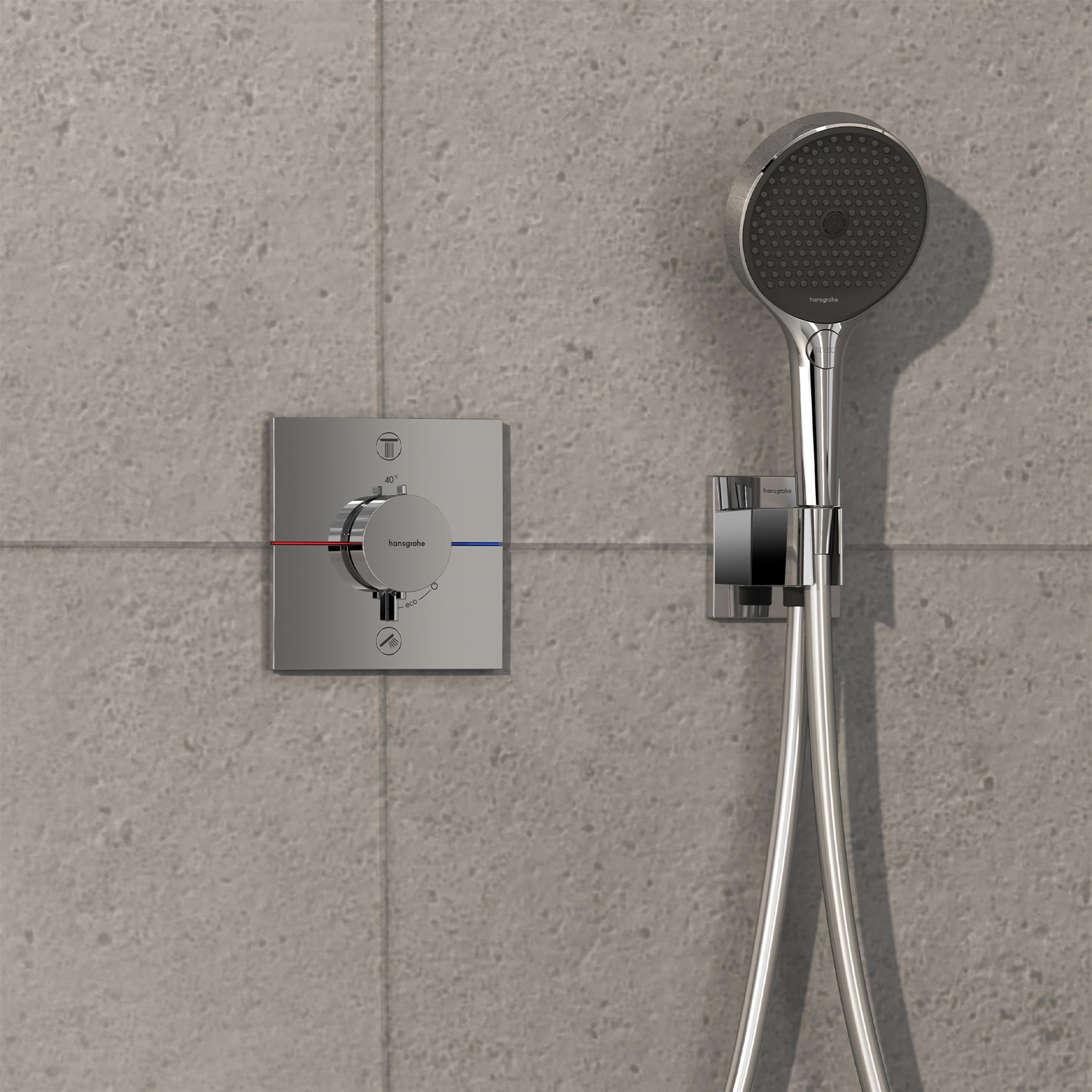 Hansgrohe ShowerSelect Comfort E bateria wannowo-prysznicowa podtynkowa termostatyczna chrom 15578000