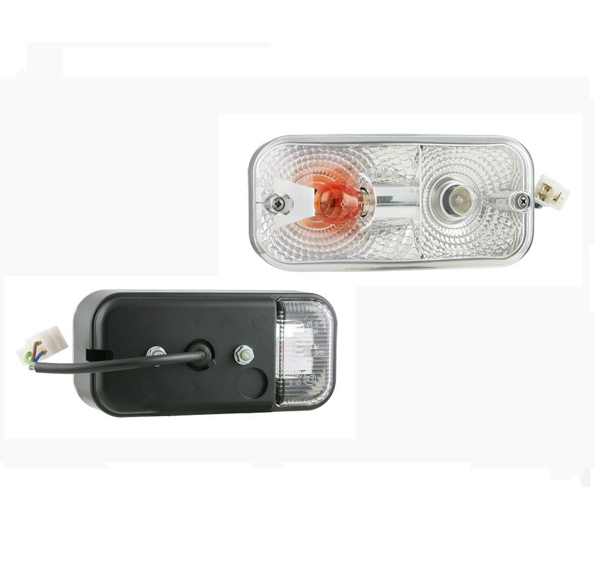 Lampa przednia prawa z kierunkowskazem złącze AMP Faston LA5.39825 Wesem