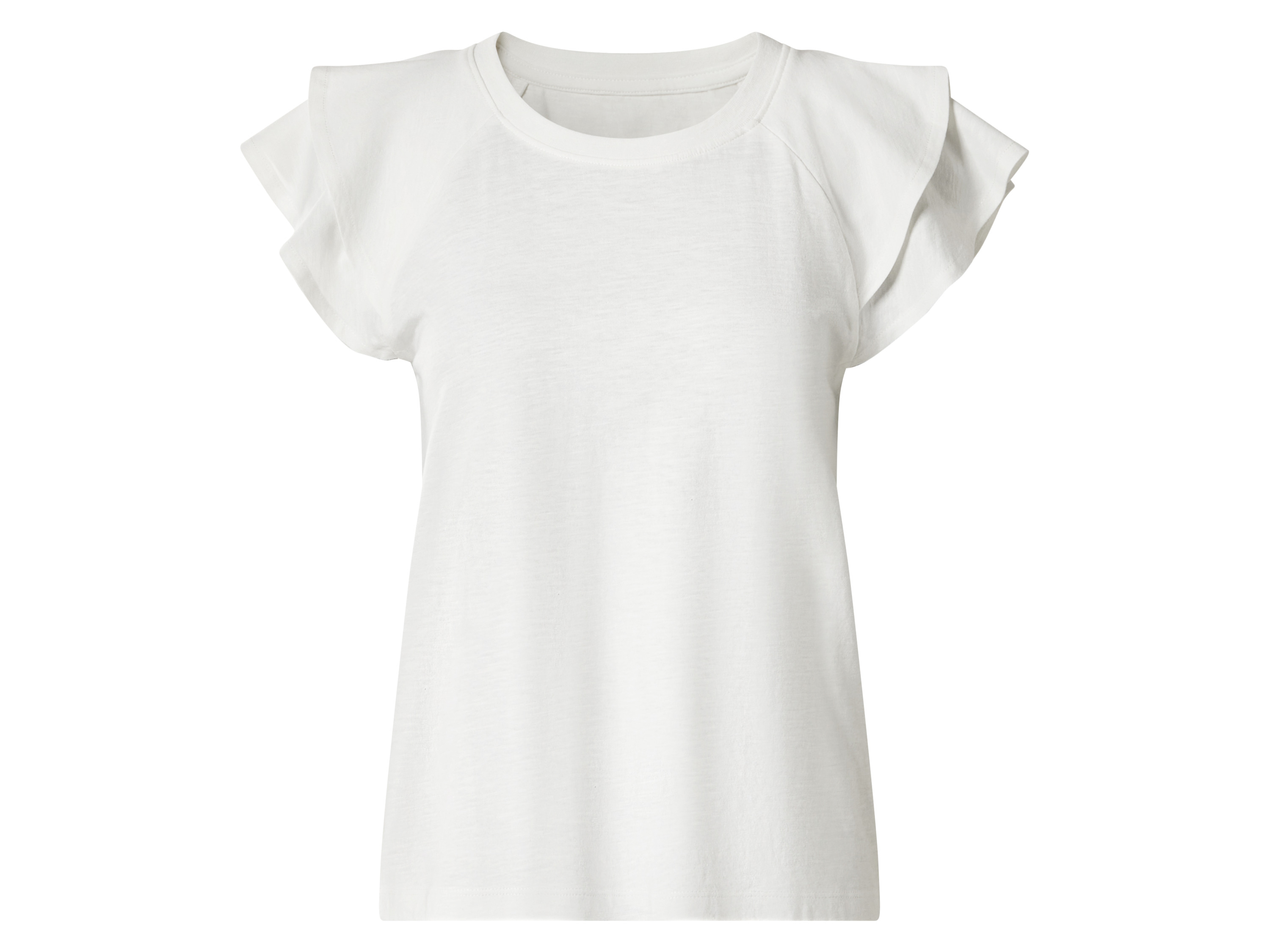 Esmara T-shirt damski z bawełny Biały, M40/42