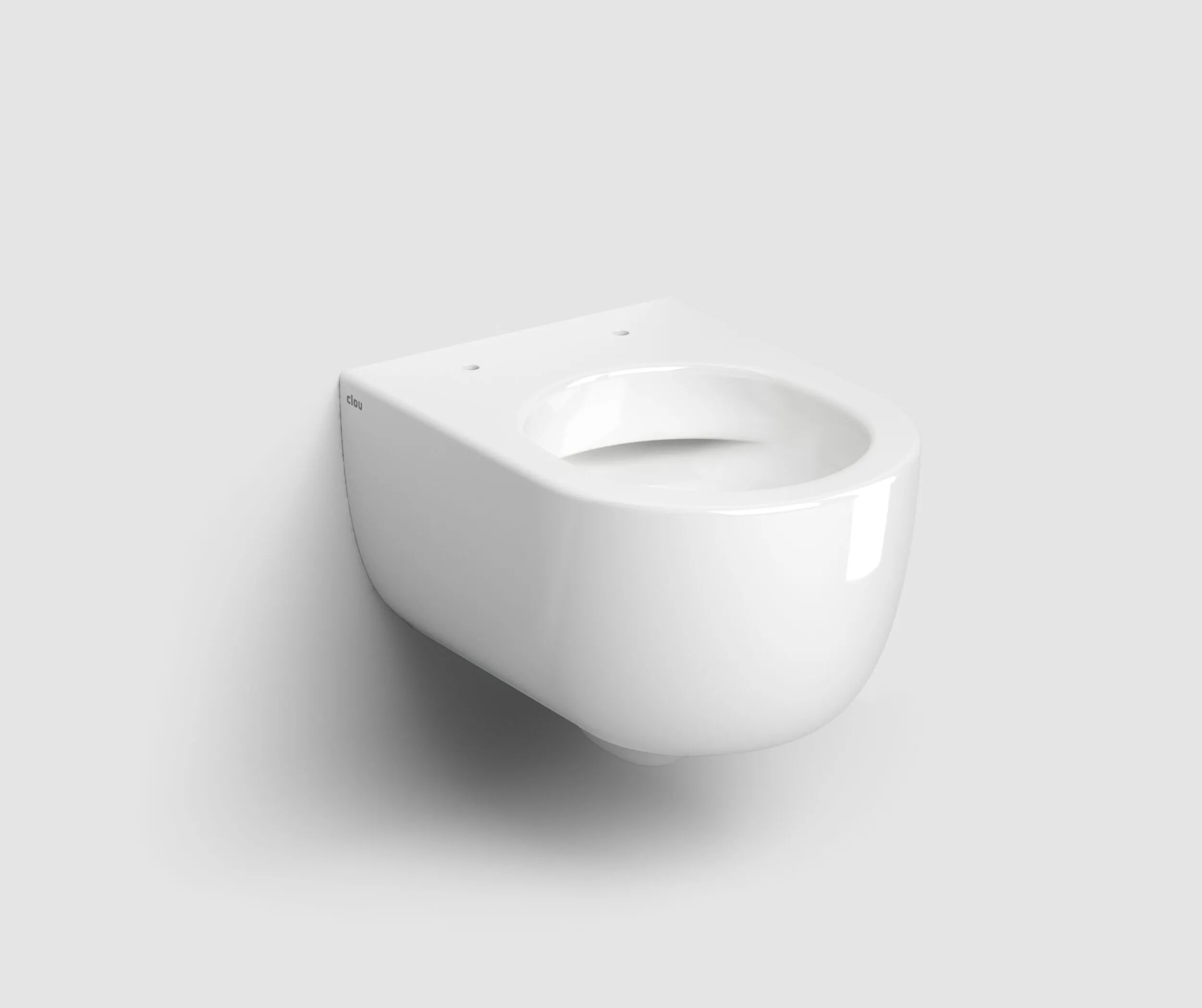 Darmowa Dostawa - Miska WC wisząca bez kołnierza biały połysk Clou Hammock CL0401070