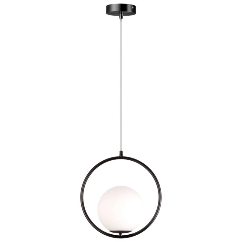 Lampa Sufitowa Wisząca Toolight G110-1W Czarny Biały