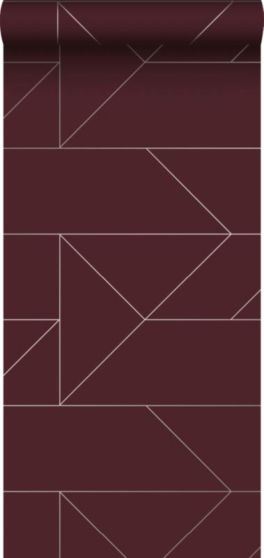 Tapeta Origin Wallcoverings linie graficzne czerwonym 53 cm x 10.05 m - 1 rol.