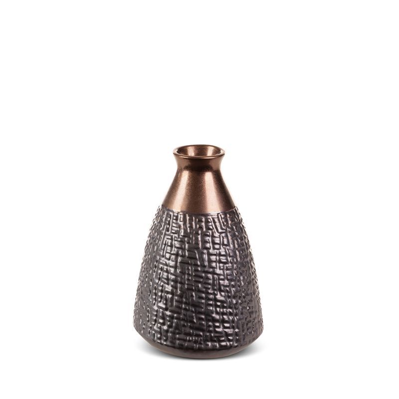 Wazon ceramiczny Eurofirany 16 x 24 cm stalowy 1 szt.