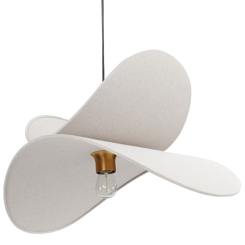 Lampa wisząca Mascota Len Jasnoszary 1 szt.