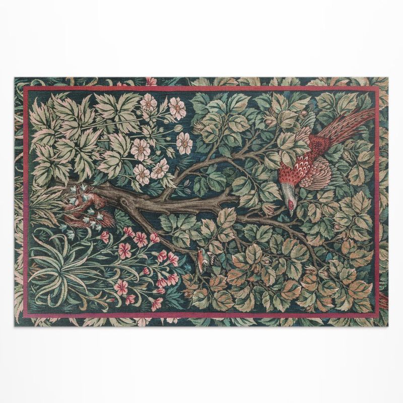 Winylowy Chodnik Zewnętrzny Wallfluent 140x210 cm Bażant William Morris 1 szt.