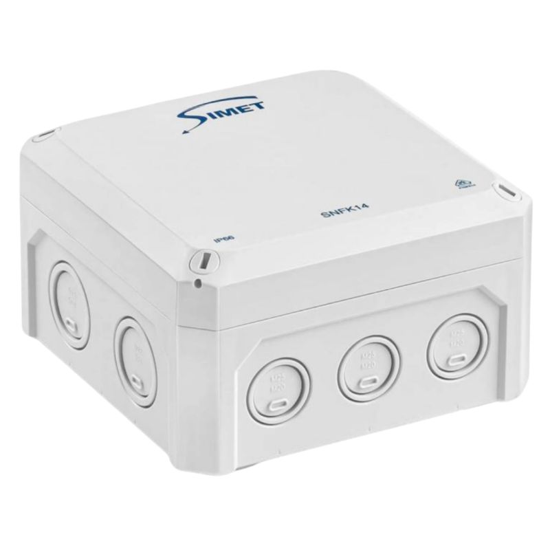 Puszka Naścienna Simet SNFK14 IP66 140X140X81Mm Szara 1 Szt.