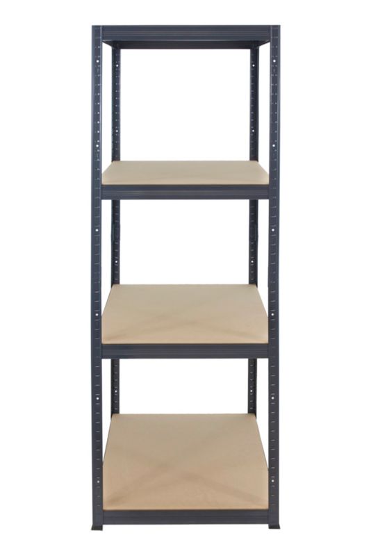 Regał metalowy MODO24 magazynowy garażowy grafit premium helios 180x35x35cm 4 półki po 175 kg 1 szt.
