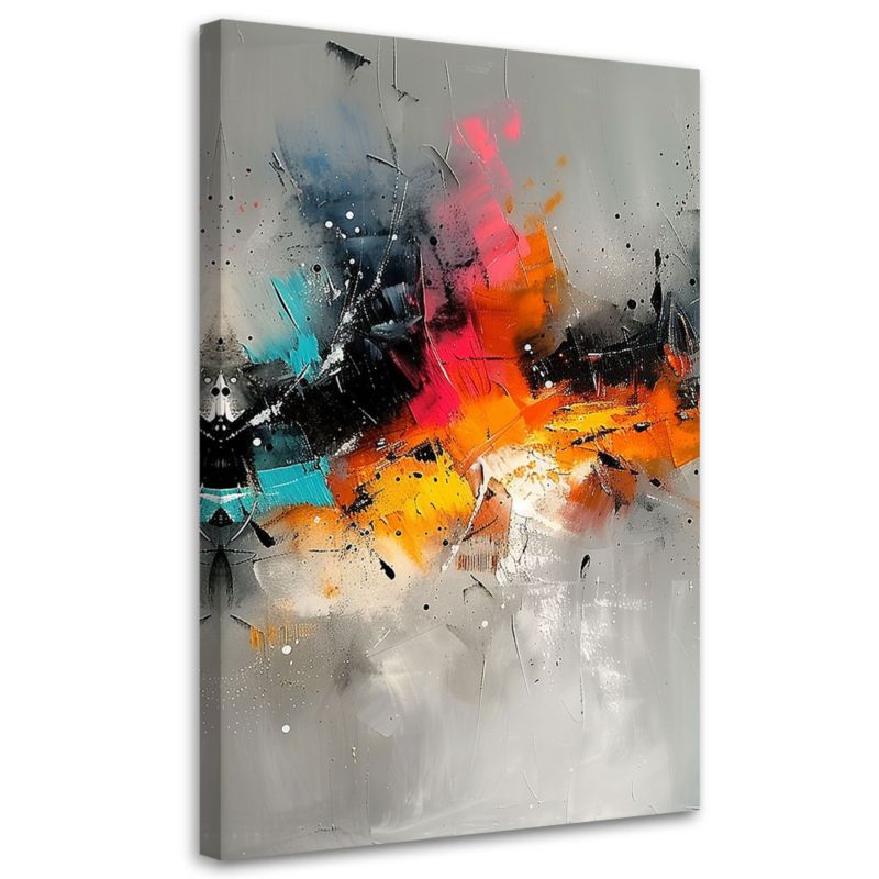 Obraz nowoczesny Feeby Kolorowa Abstrakcja Ekspresja 80x120cm 1szt
