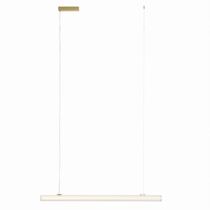 Lampa sufitowa szklana Maxlight FAYETTE złota LED 18W biały ciepły 3000KK 1170lm IP44 - 1 szt
