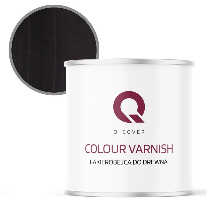 Lakierobejca do Drewna 3w1 Q-Cover Czarny Półmat 2.5L