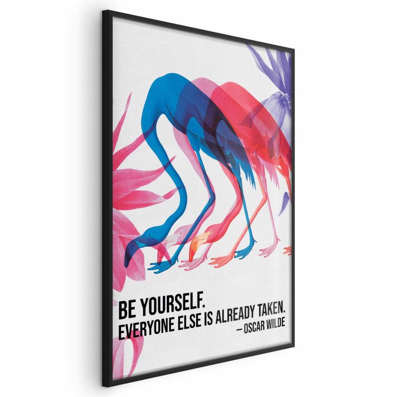 Plakat Artgeist Kolorowa repetycja 60x90 cm z ramą czarną 1 szt