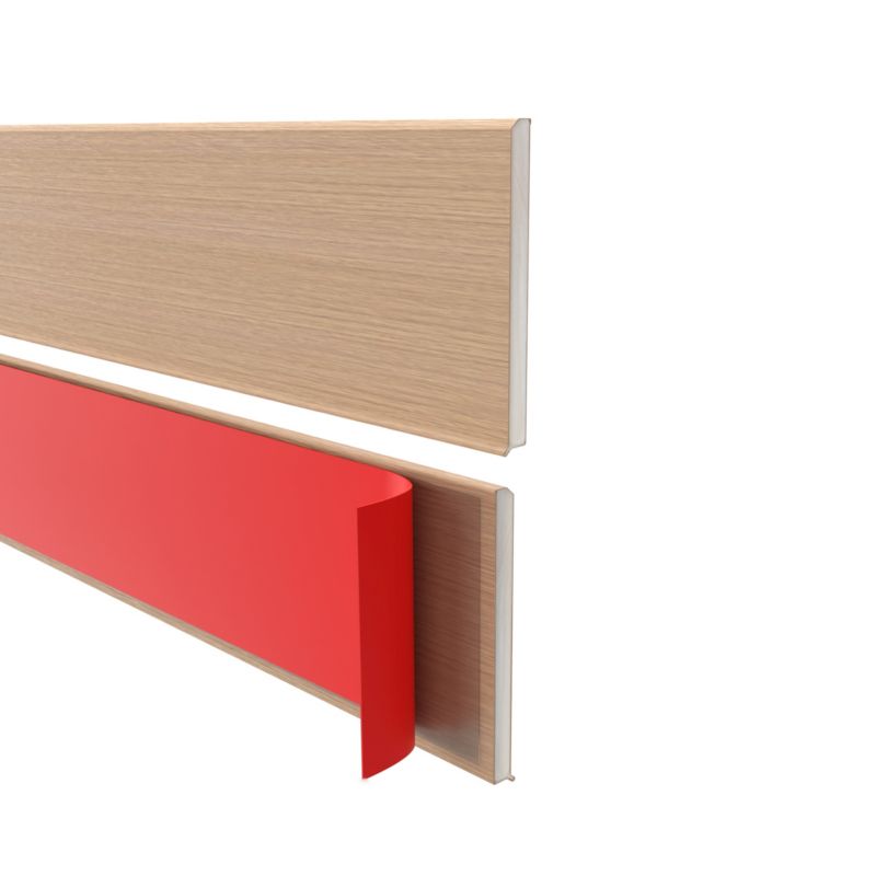 Listwa Przypodłogowa PVC PREMIUM 100 mm QUEST, Samoprzylepna Elastyczna Listwa Cokołowa FLEX, Jasny dąb, 10 m