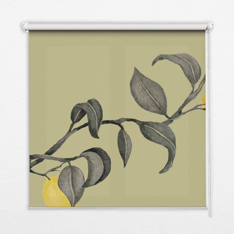 Roleta Do Salonu Tulup 90x140 cm Cytryny Na Drzewie Montaż do ściany/sufitu 1 szt.