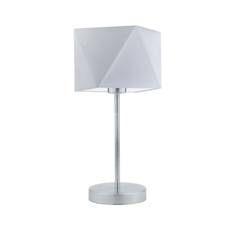 Lampka Nocna Volta Light Factory Burne Abażur Jasny szary Diament 1xE27 1szt.
