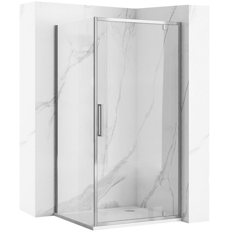 Kabina Prysznicowa Narożna Rea Rapid Swing Chrom 100X80X195Cm 1 Szt
