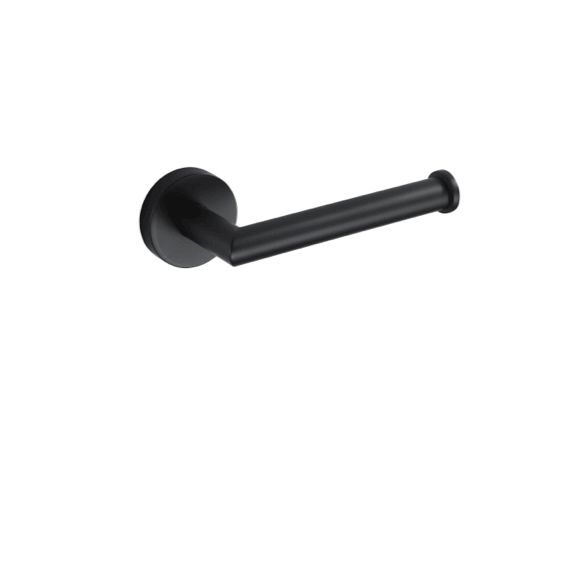 Uchwyt na papier toaletowy Stella Classic czarny mat metalowy, wymiary 16x7x5,5 cm, 1 szt.