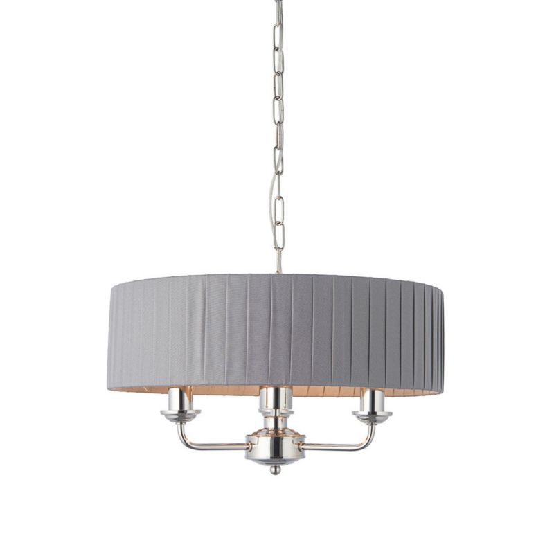 Lampa wisząca Endon HIGHCLERE niklowa 3xE14x15W IP20 wym:142x45x45cm - 1 szt.