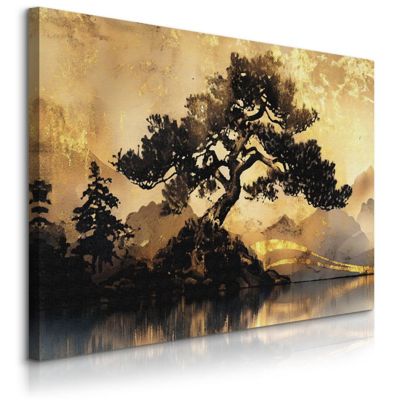 Obraz Muralo Abstrakcyjne Drzewo Vintage Styl Glamour 100x70 cm 1 szt.