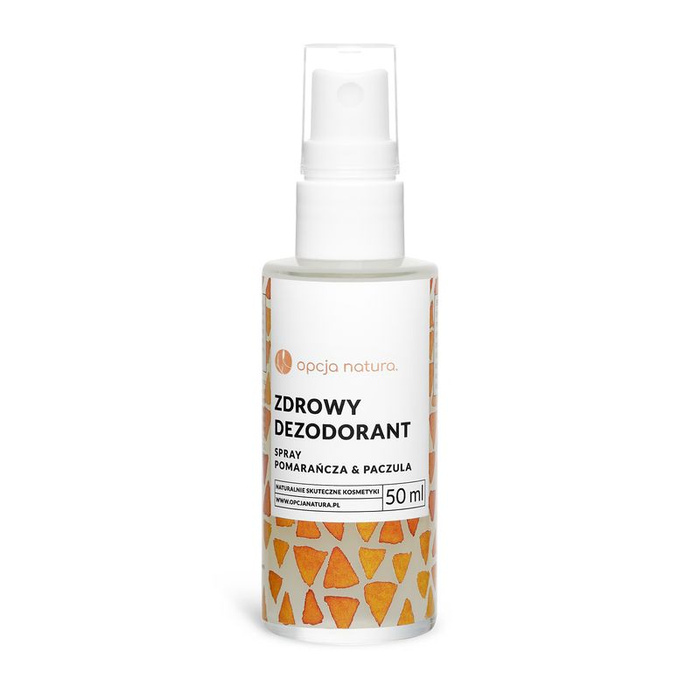 Opcja Natura Zdrowy dezodorant w sprayu pomarańcza&paczula, 50 ml