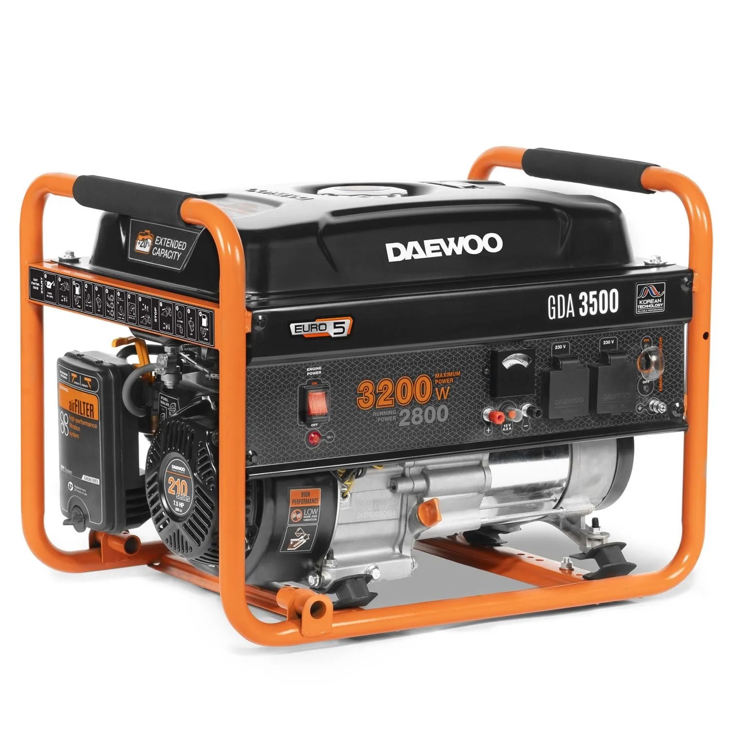 DAEWOO Agregat prądotwórczy benzynowy GDA 3500 3200W