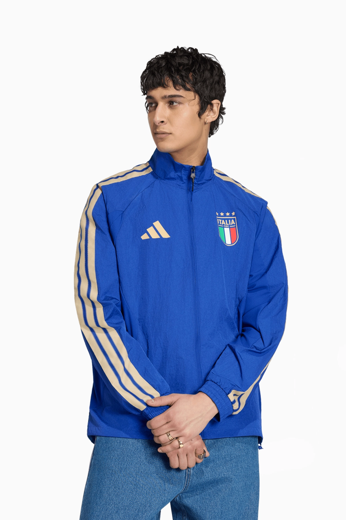 Bluza Reprezentacji Włoch adidas 2026 Anthem - Niebieski