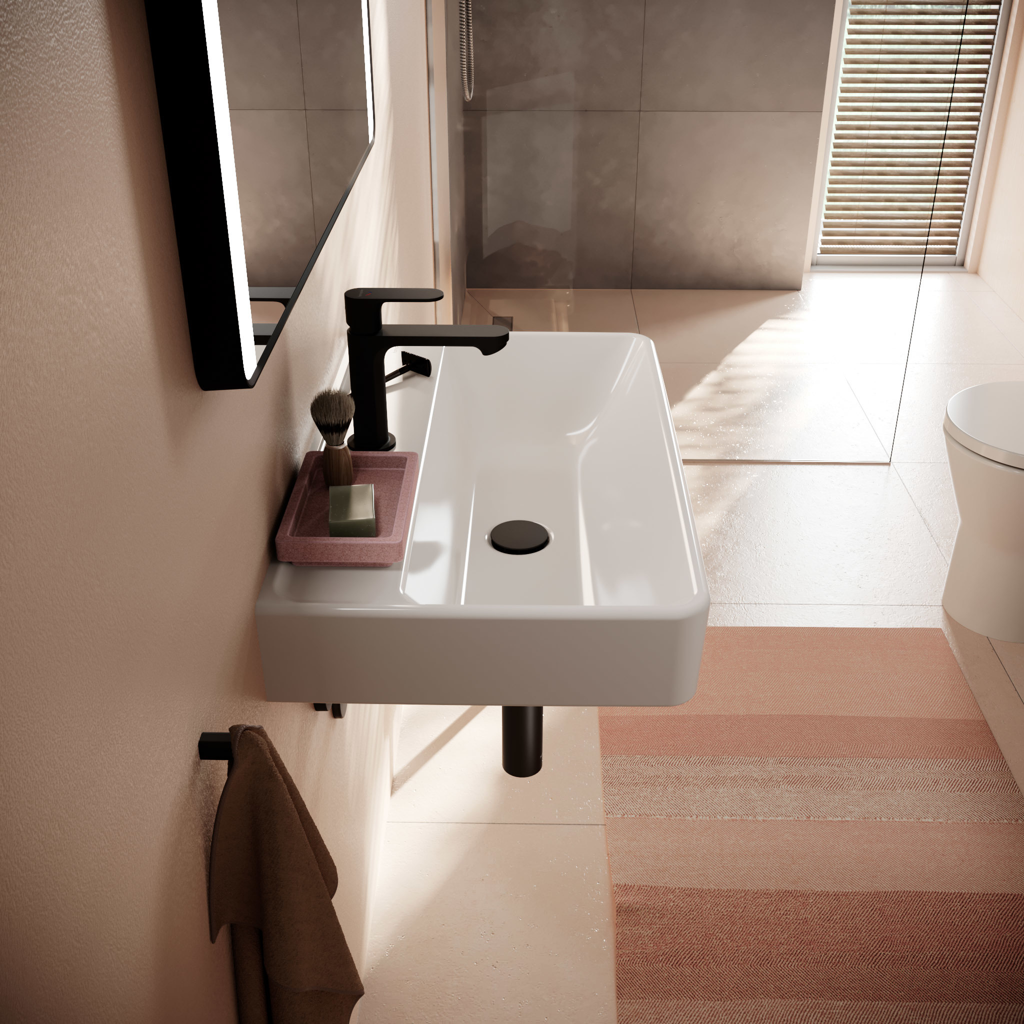 Hansgrohe Xanuia Q umywalka 65x39 cm prostokątna ścienna Compact biała 61130450 - Wysyłka w 24h