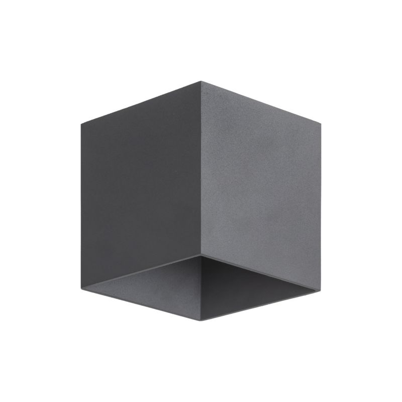 Kinkiet ogrodowy Tk Lighting Cube grafitowy kwadrat naścienny Led Ip 54 - 1szt.