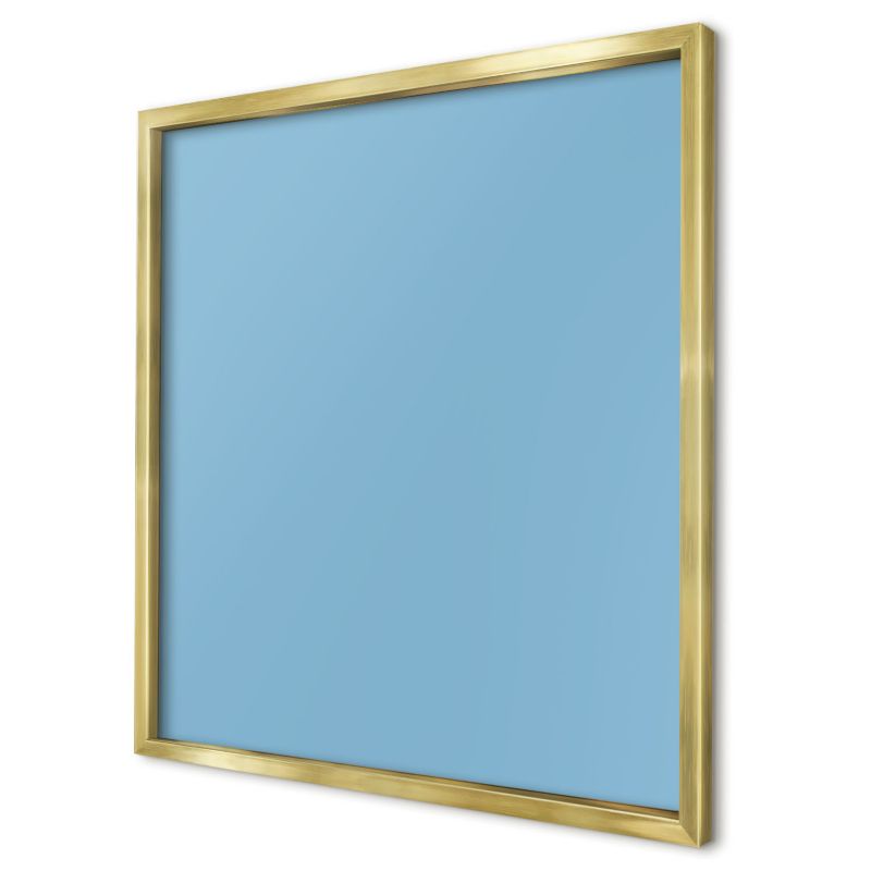 Tablica magnetyczna ozdobna Wallfluent 50x50 Kolor błękitny w złotej ramie 1szt