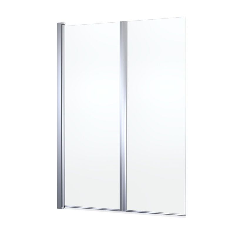 Parawan nawannowy Oltens Fulla 2-częściowy 98cm szkło chrom połysk SmartClean 1 szt.