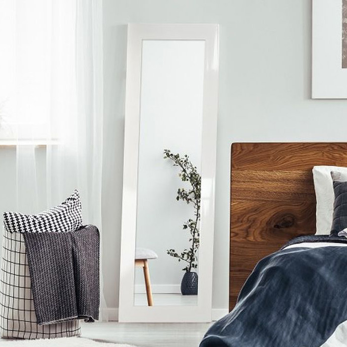 Ars Longa Simple lustro 113x63 cm prostokątne biały połysk SIMPLE50100-B