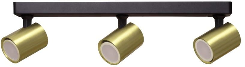 Light Prestige Snow lampa podsufitowa 3x50 W czarna-złota LP-731/3WGD - Wysyłka w 24h