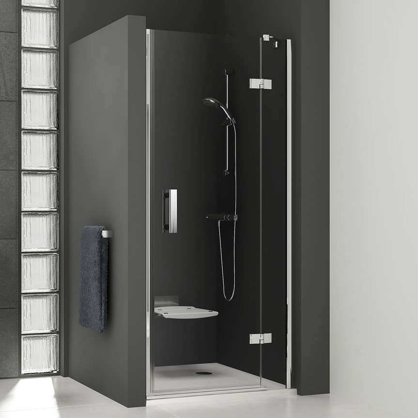 Ravak SmartLine SMSD2-90 B-P drzwi prysznicowe 90 cm uchylne prawe chrom/szkło przezroczyste 0SP7BA00Z1